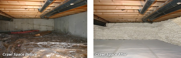 Crawl Space Before and After
