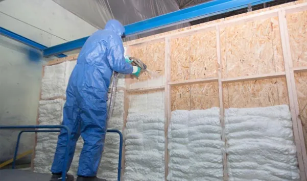 Spray foam insulation