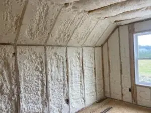 spray foam insulation in walls