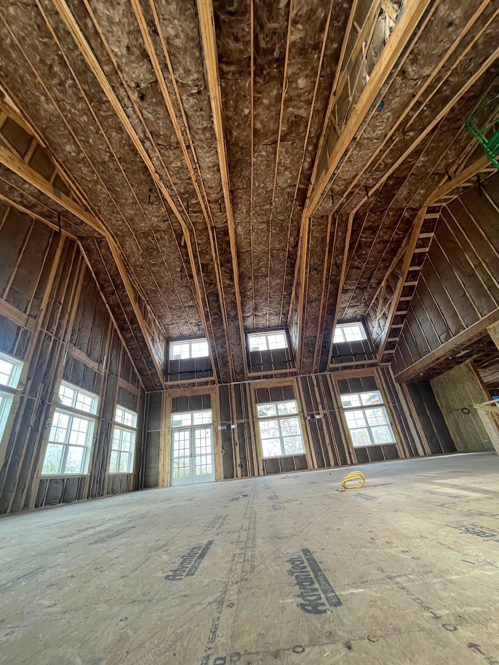 fiberglass batt insulation installed in one day00003