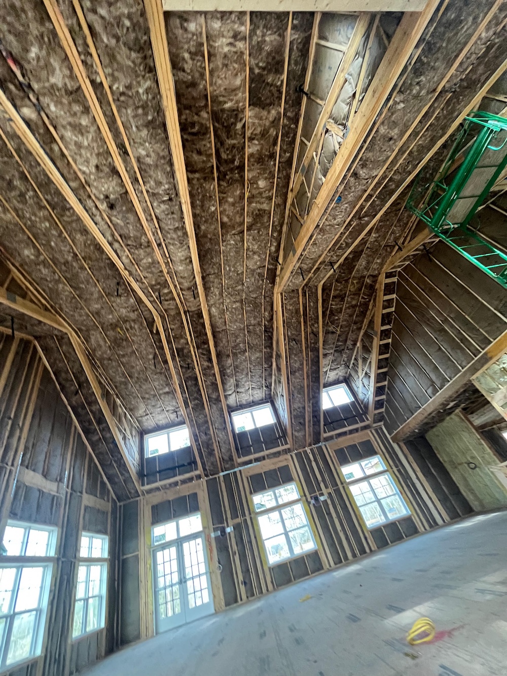 fiberglass batt insulation installed in one day00004