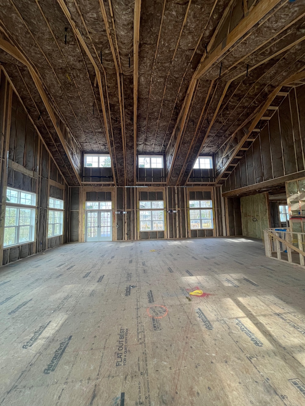 fiberglass batt insulation installed in one day00005