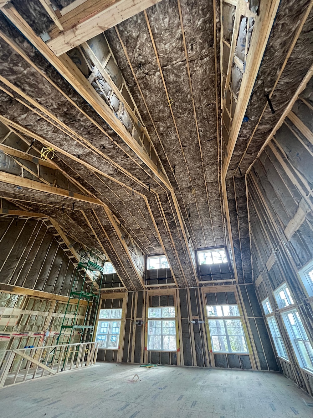 fiberglass batt insulation installed in one day00007